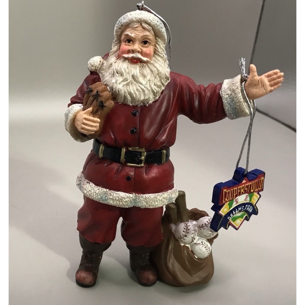 Coca-Cola Santa Ornament Released By Mattel In 1999 Pkg Is Yellowed